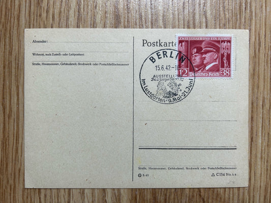 1942 Anti-Soviet Berlin event postcard