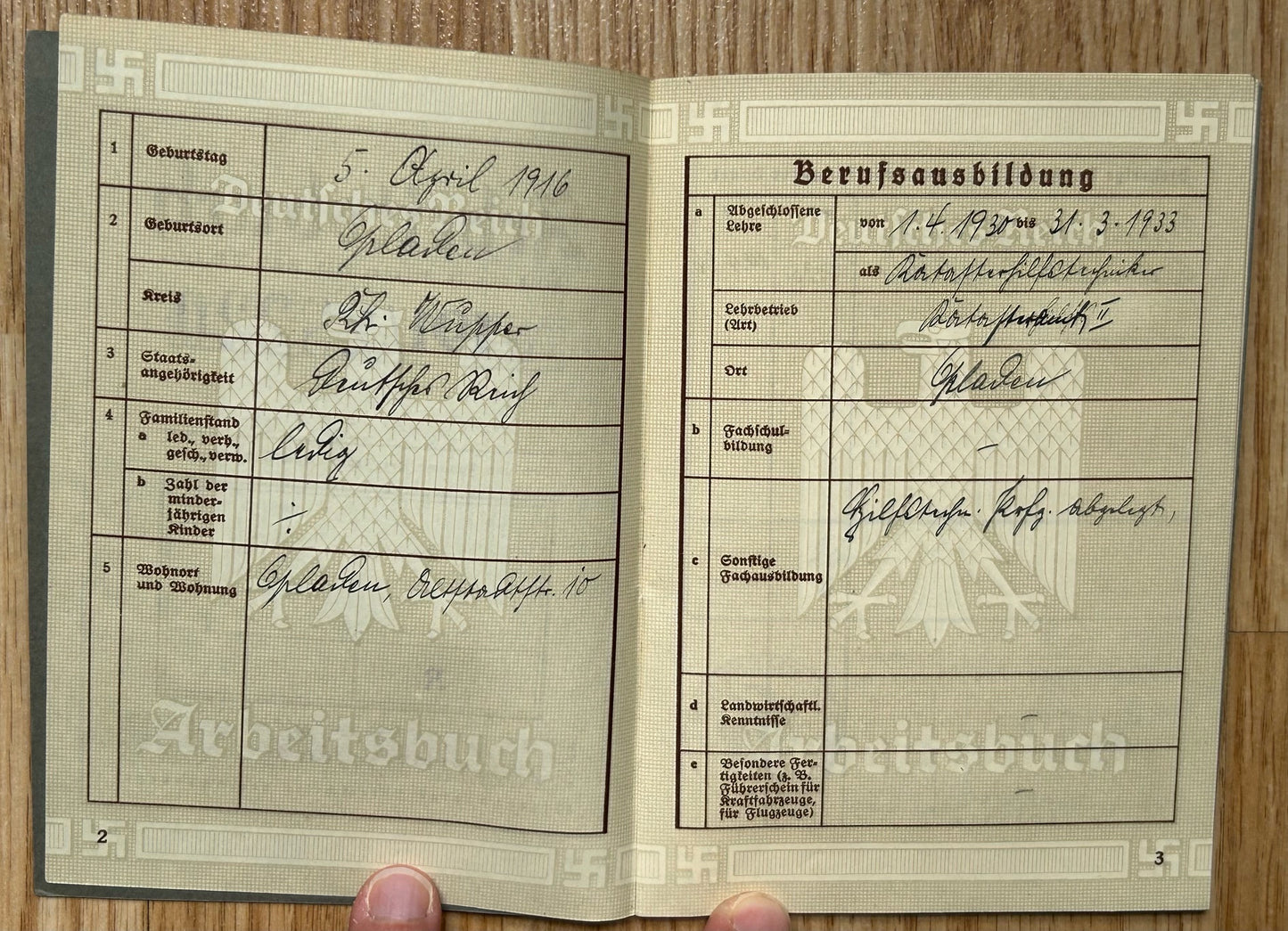 Document grouping - East Prussian NCO, KIA Königsberg 1945