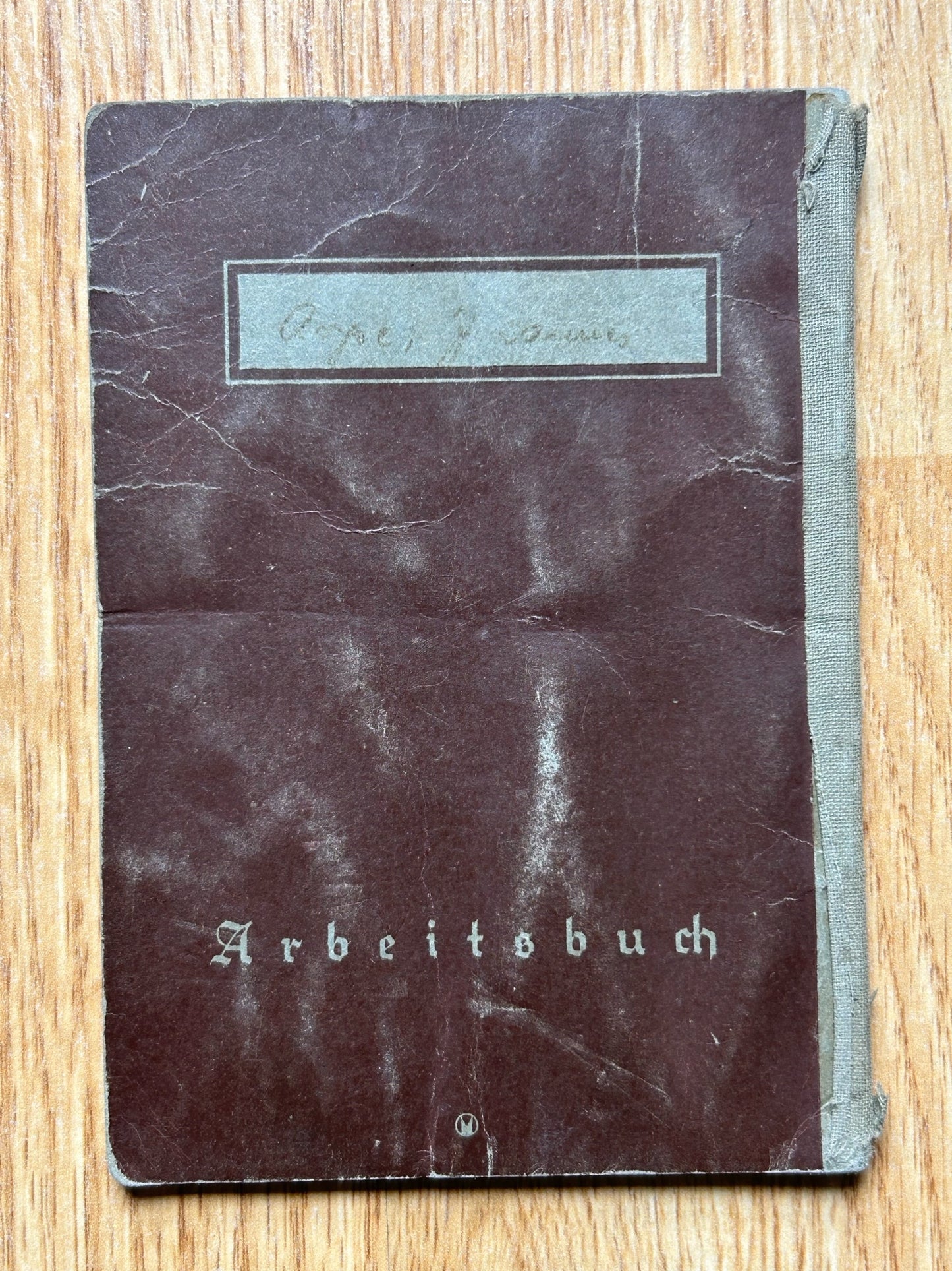 Arbeitsbuch - Berlin area carpenter / railway employee