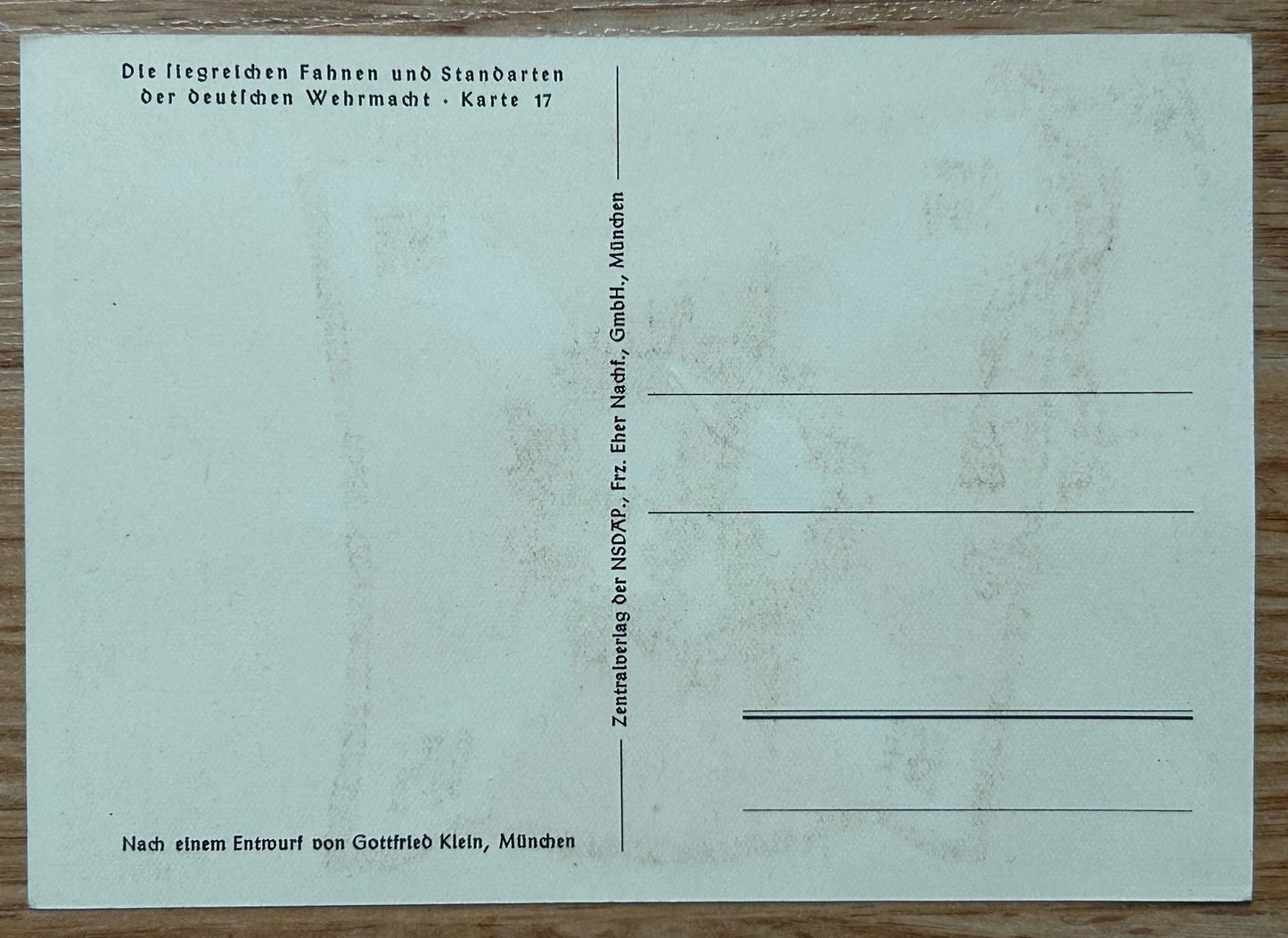Flakartillerie art postcard - Gottfried Klein standards series