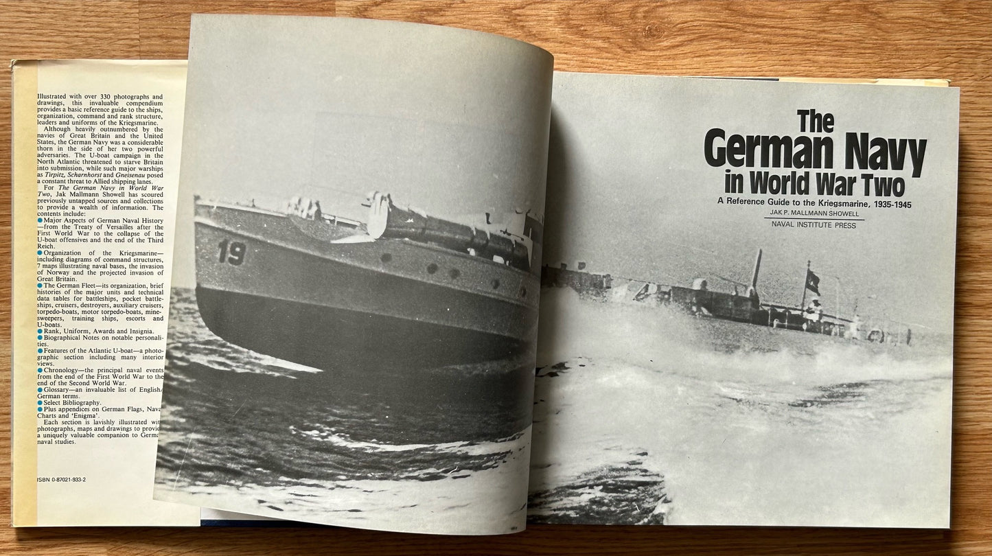The German Navy in World War Two - hardcover reference book