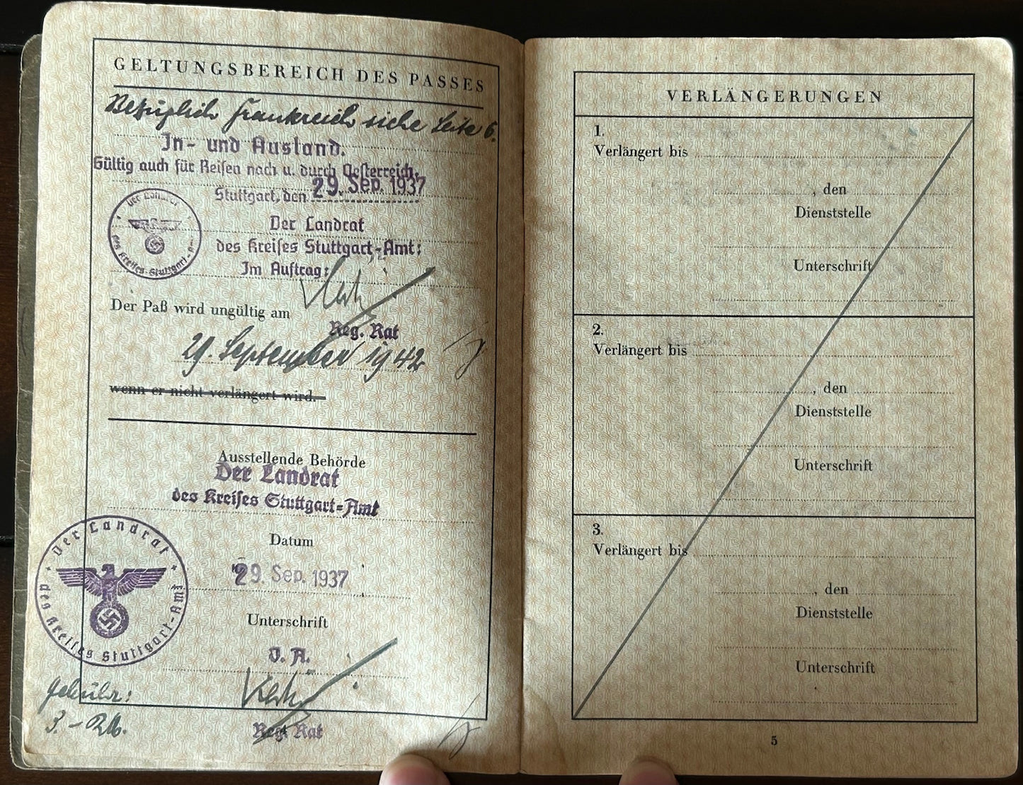 Passport - Mother and 2 children, many entries
