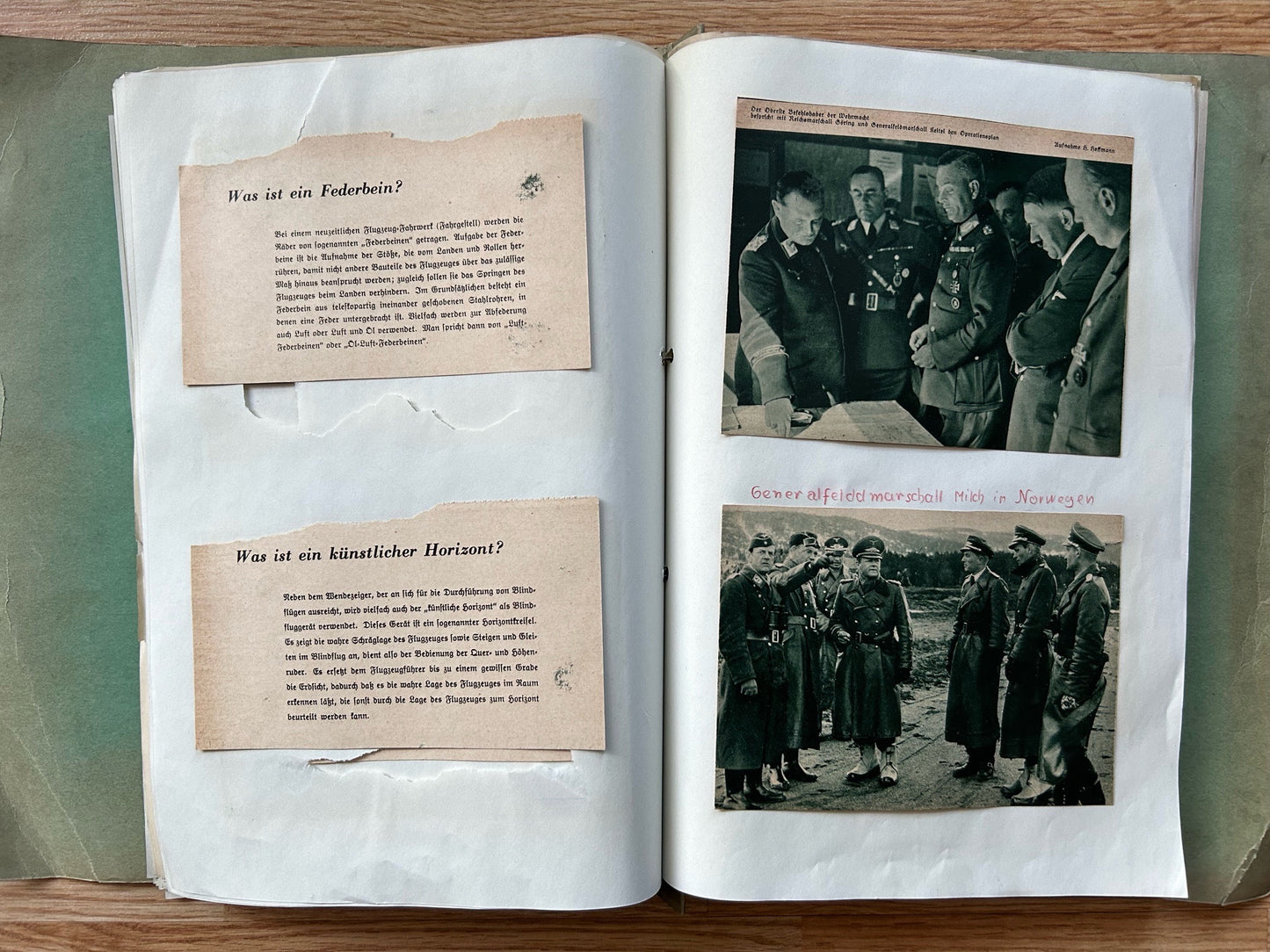 1942 German folder - postcards and newspaper clippings