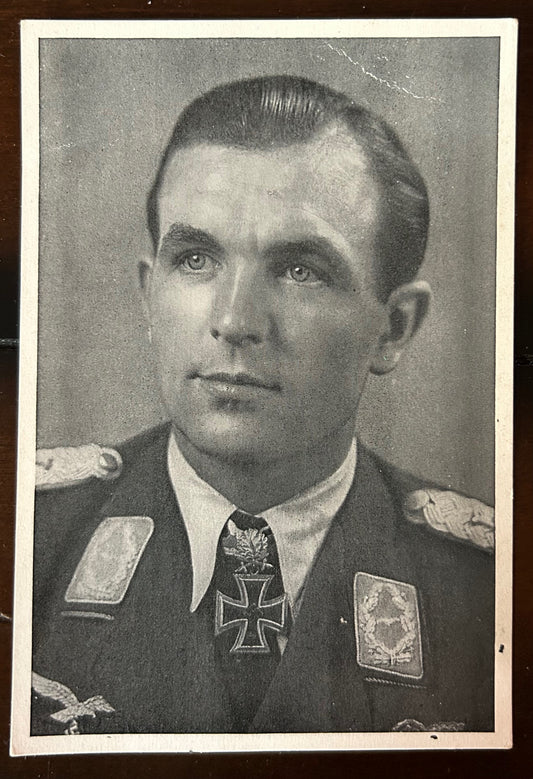 Luftwaffe Knight’s Cross winner postcard - Fighter Ace Ihlefeld