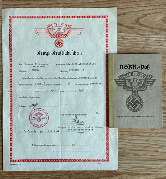 NSKK pass and training certificate