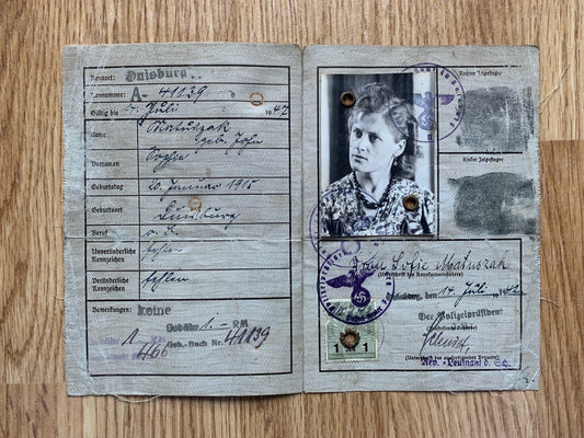 Kennkarte - 1942 Duisburg resident