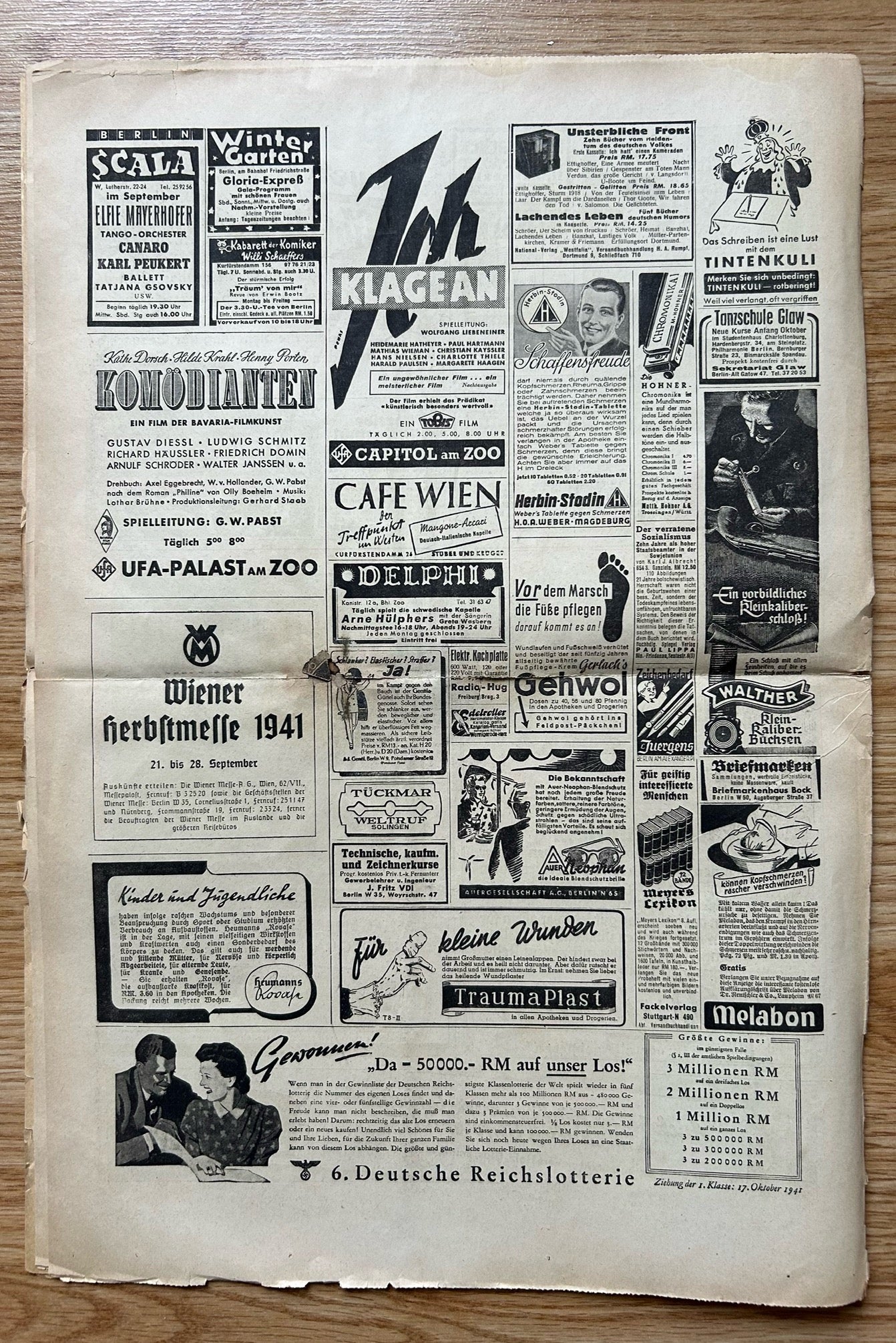 SS Schwarze Korps newspaper - September 1941