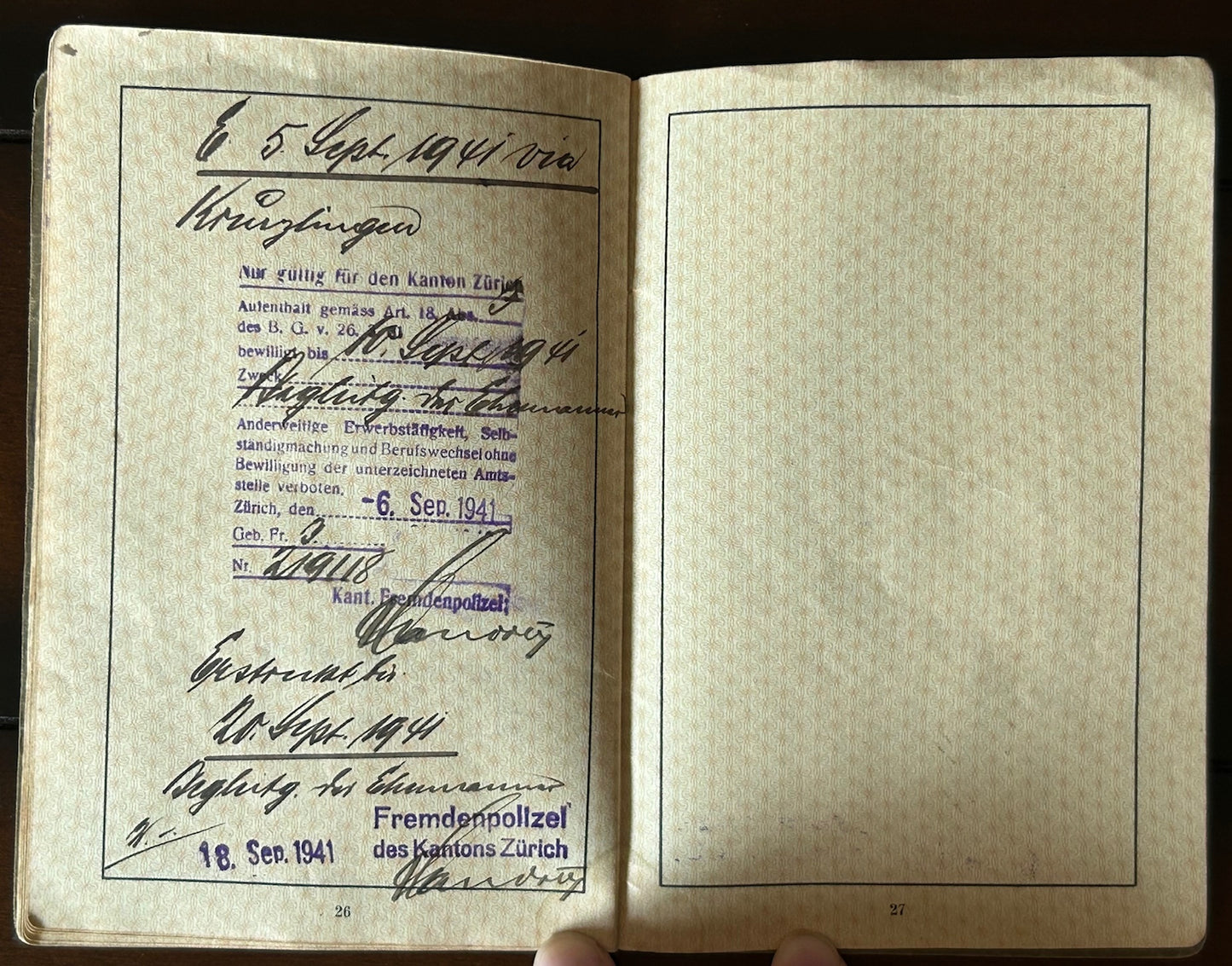Passport - Mother and 2 children, many entries