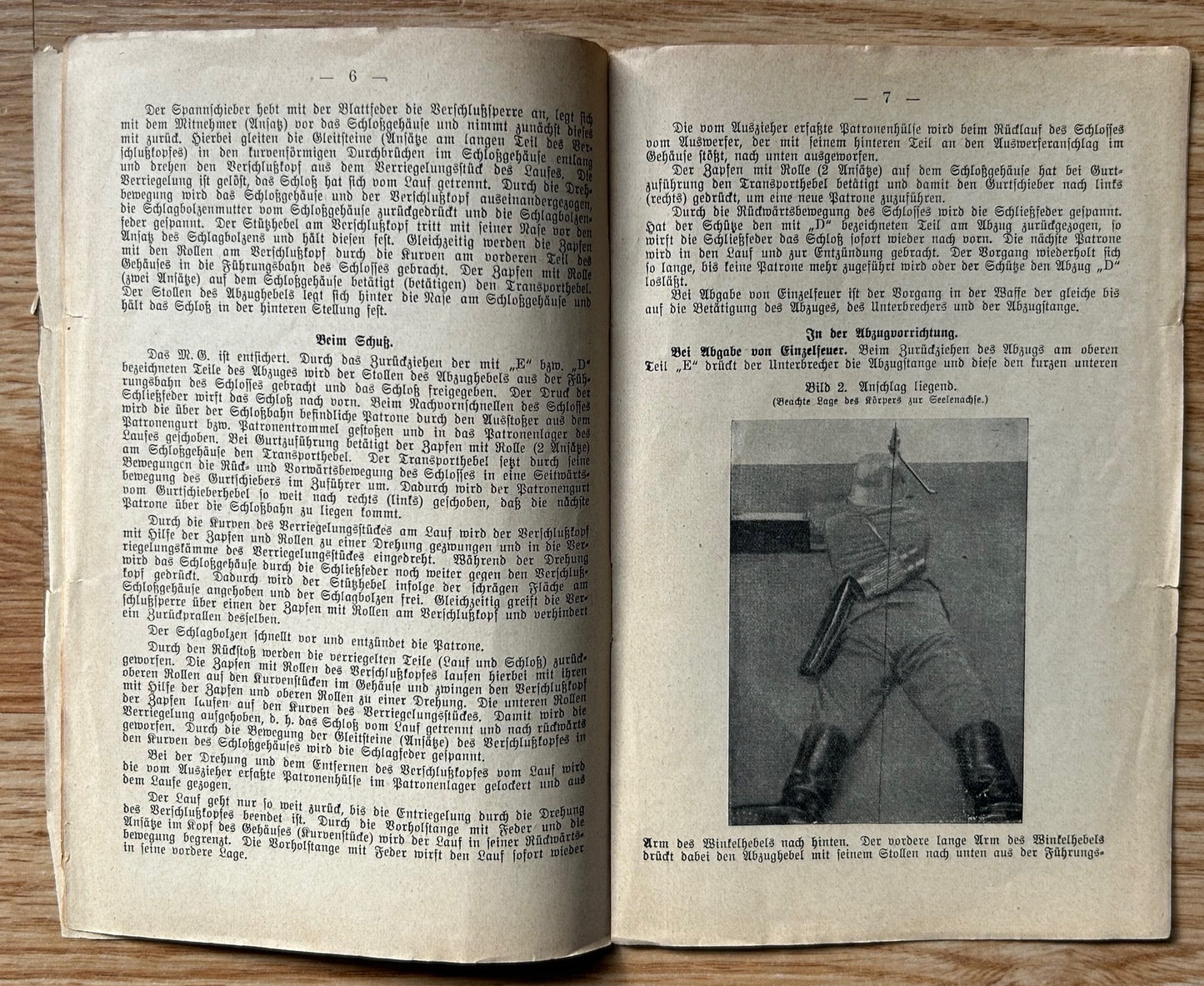 MG34 machine gun instructions pamphlet