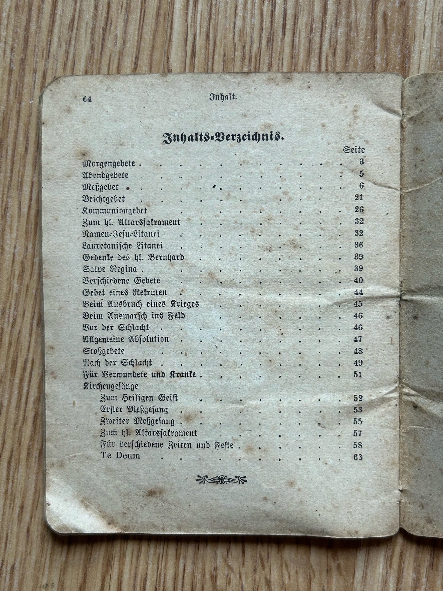 WW1 Bavarian Catholic prayer booklet