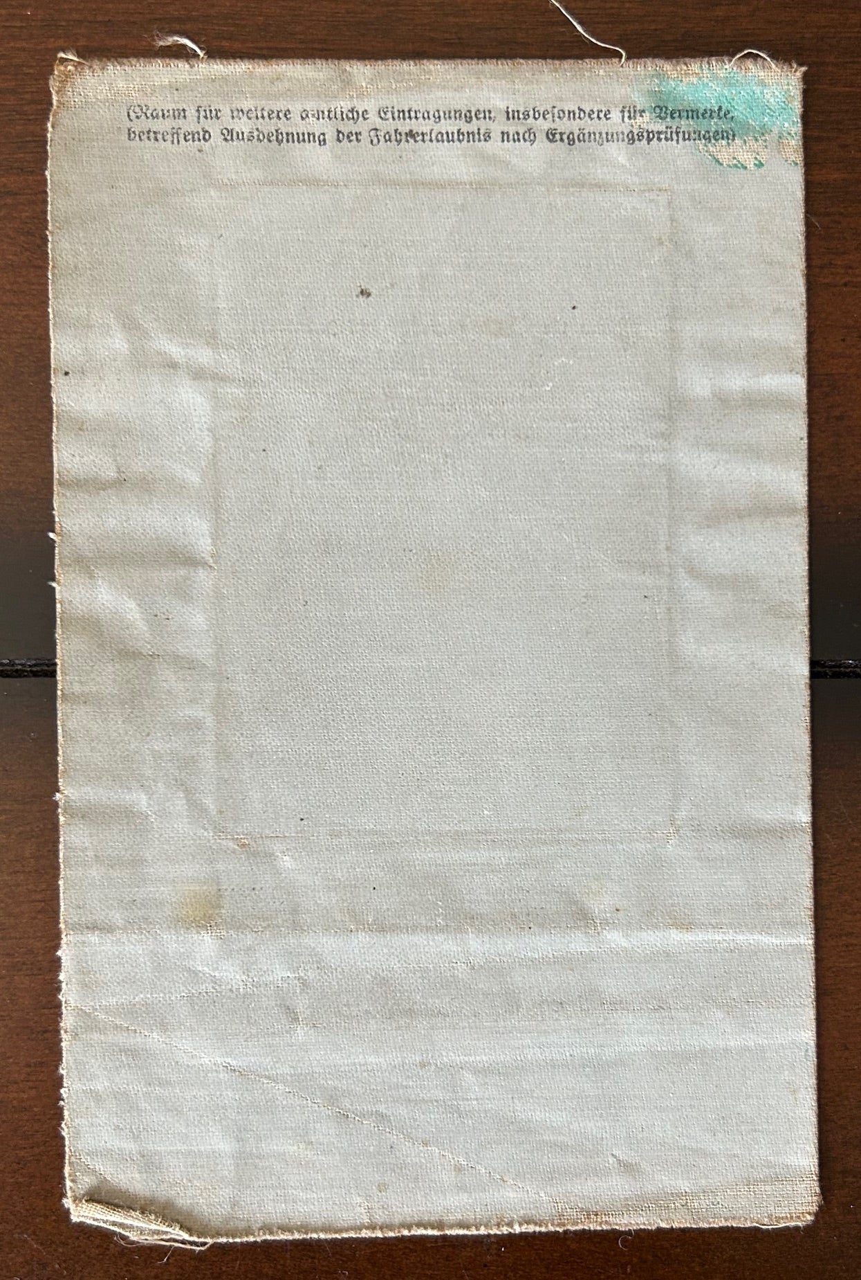 1929 German driver’s license - motorcycle, Dresden