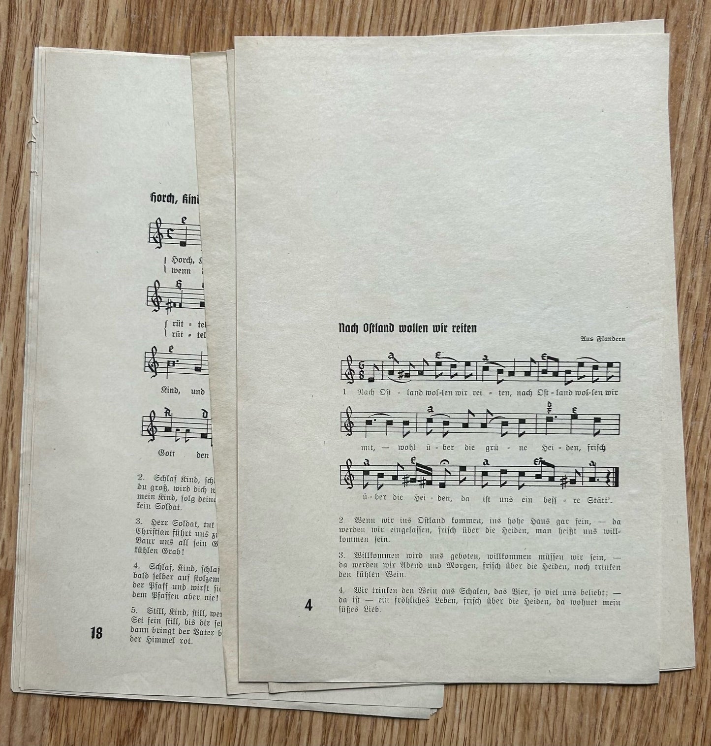 1935 folder of Third Reich youth song sheets