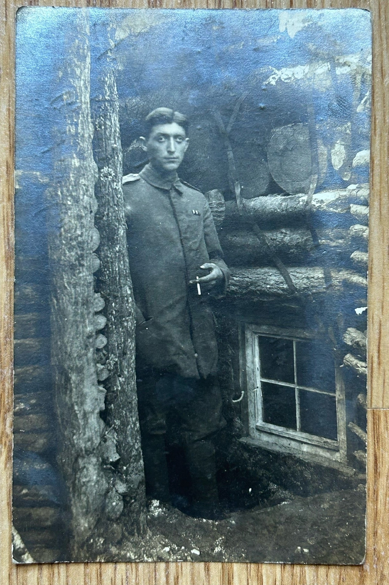 WW1 German photo postcard - Feldpost Christmas 1917