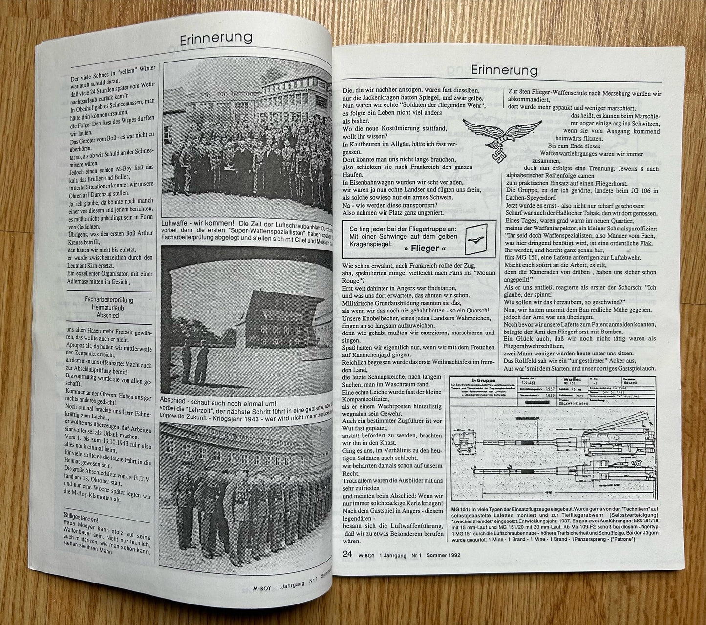 Luftwaffe Flieger technische Vorschule Suhl - commemorative grouping