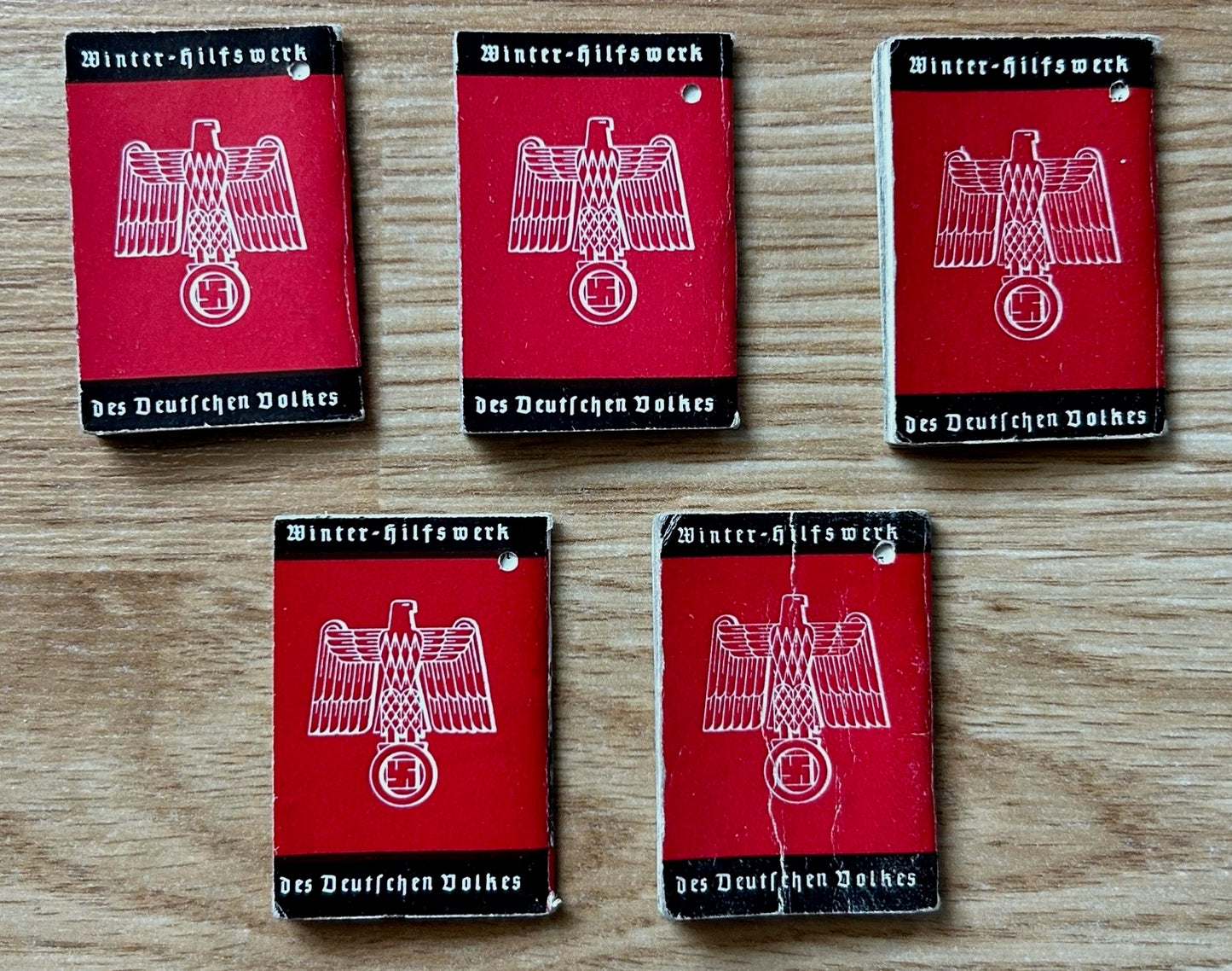 WHW donation booklets - Complete series, red Der Führer