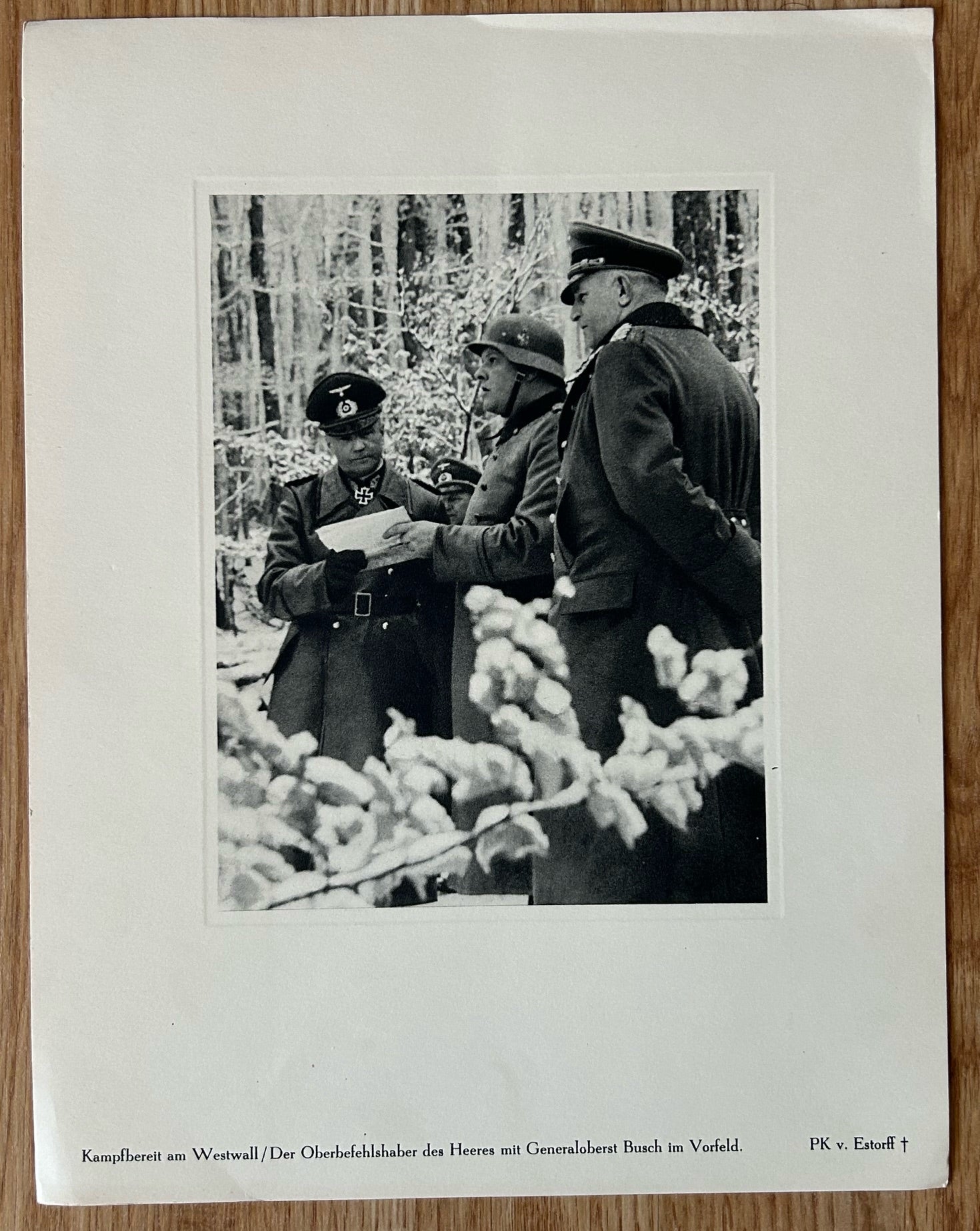 Large photo of Field Marshal Busch and Field Marshal Brauchitsch ...