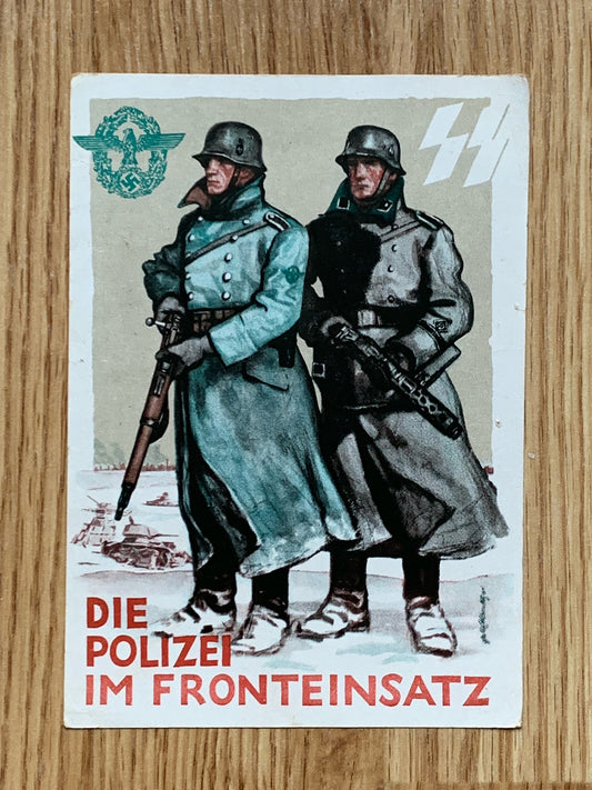 Polizei Tag 1942 art postcard