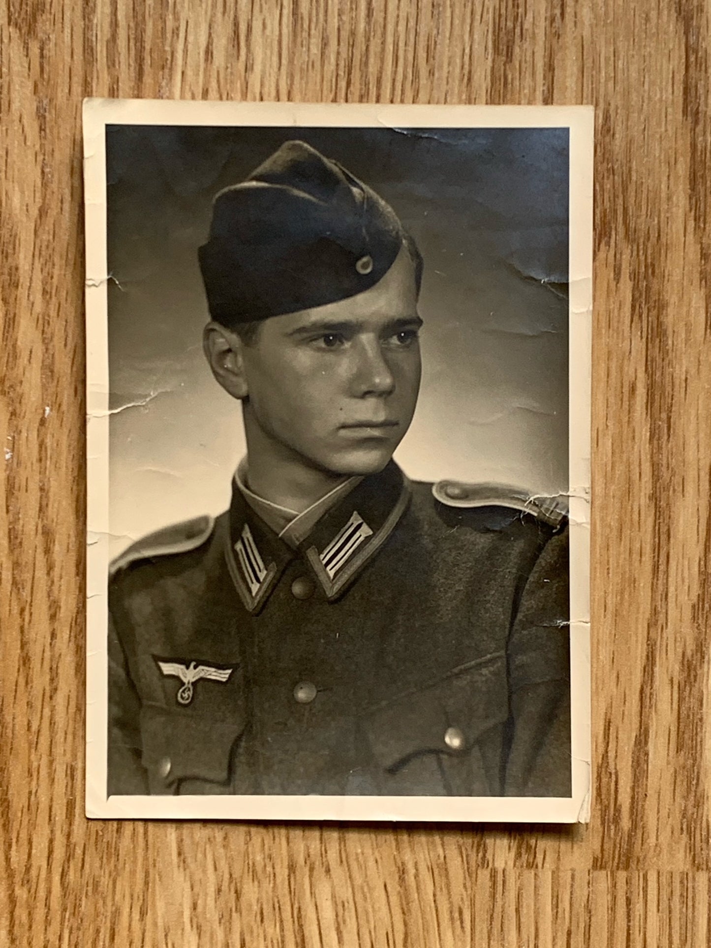 WW2 Heer Feldwebel / Fahnenjunker postcard - MIA Russia 1944