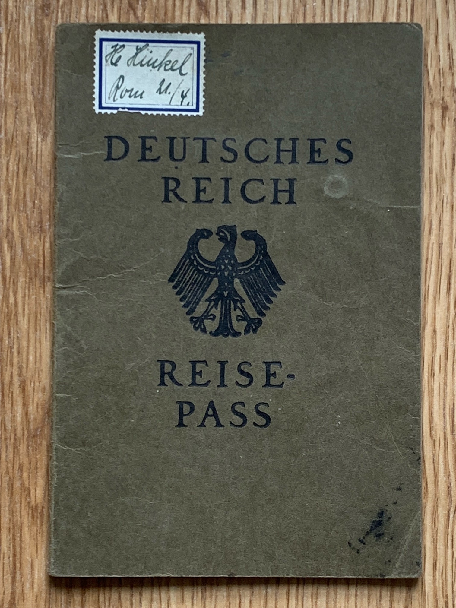 Passport / Reisepass - 1936 Mannheim merchant – ABmilitaria