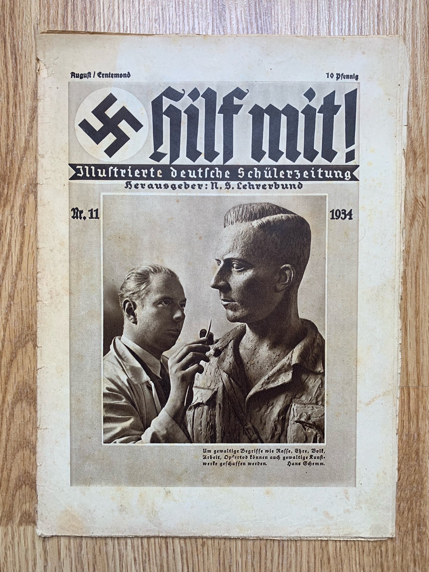 6 Hilf Mit Hitler Youth magazines - 1934 issues