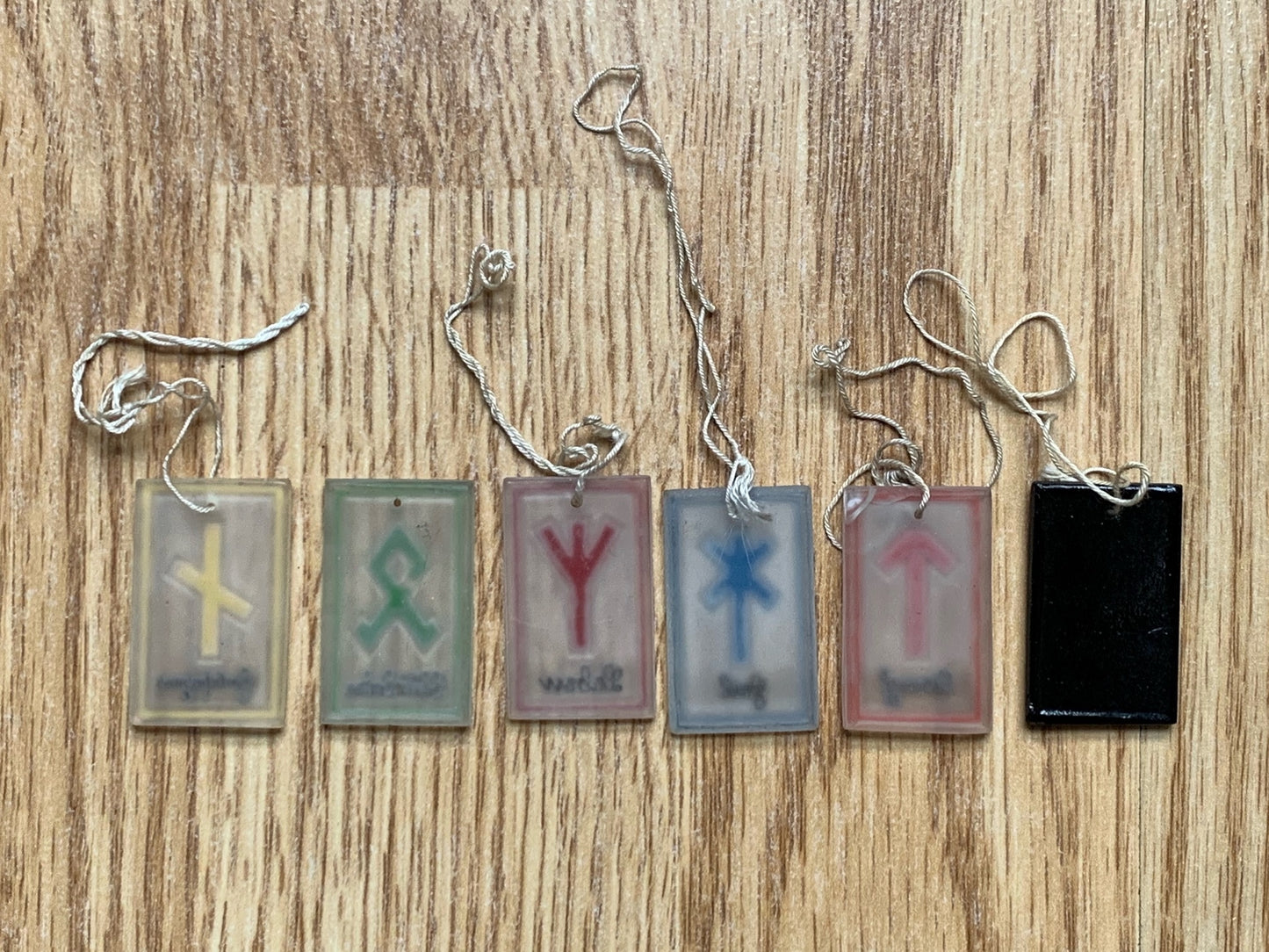 Set of 6 WHW Germanic Runes tinnies