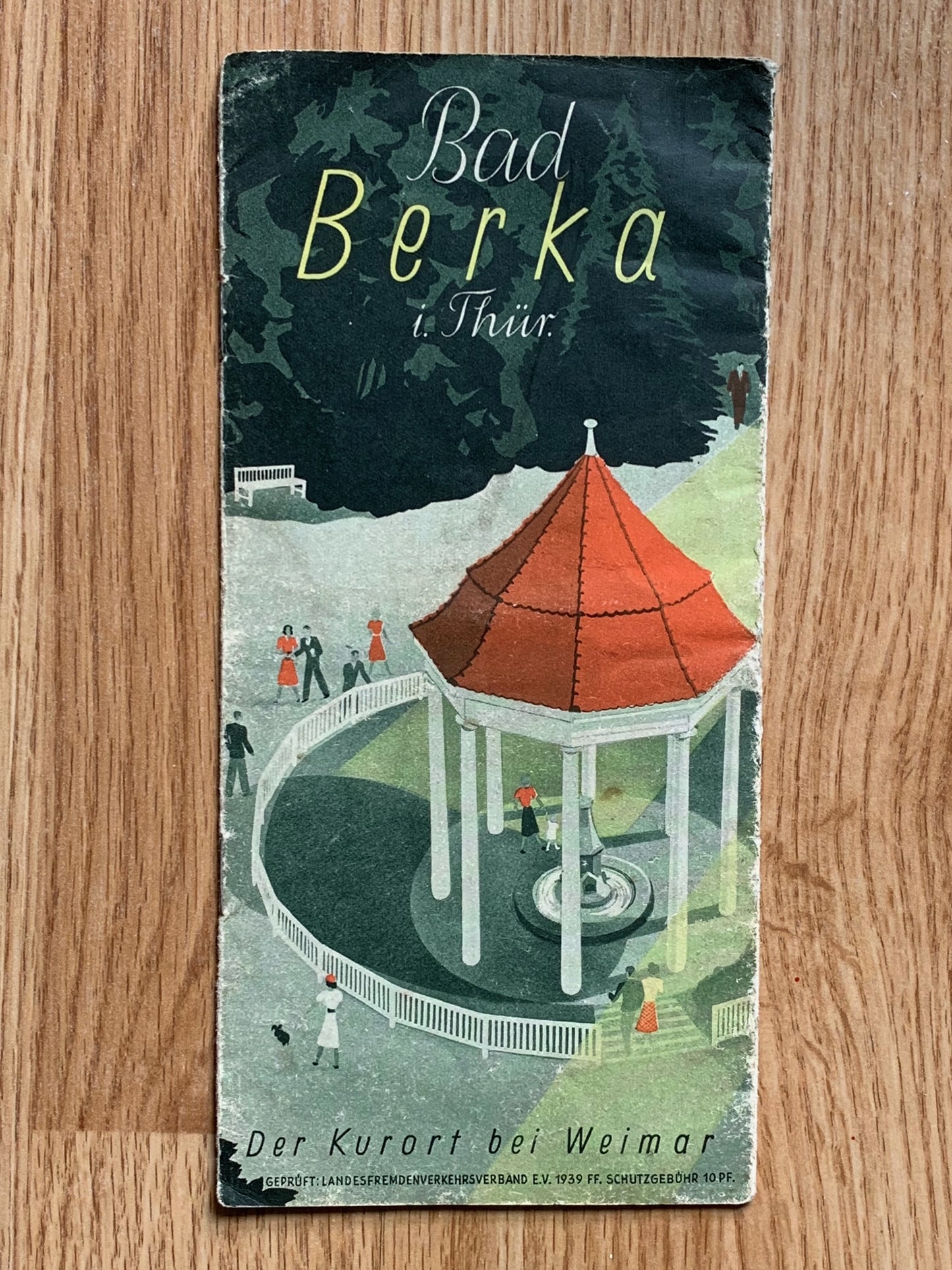 German 1939 tourism pamphlet - Bad Berka spa