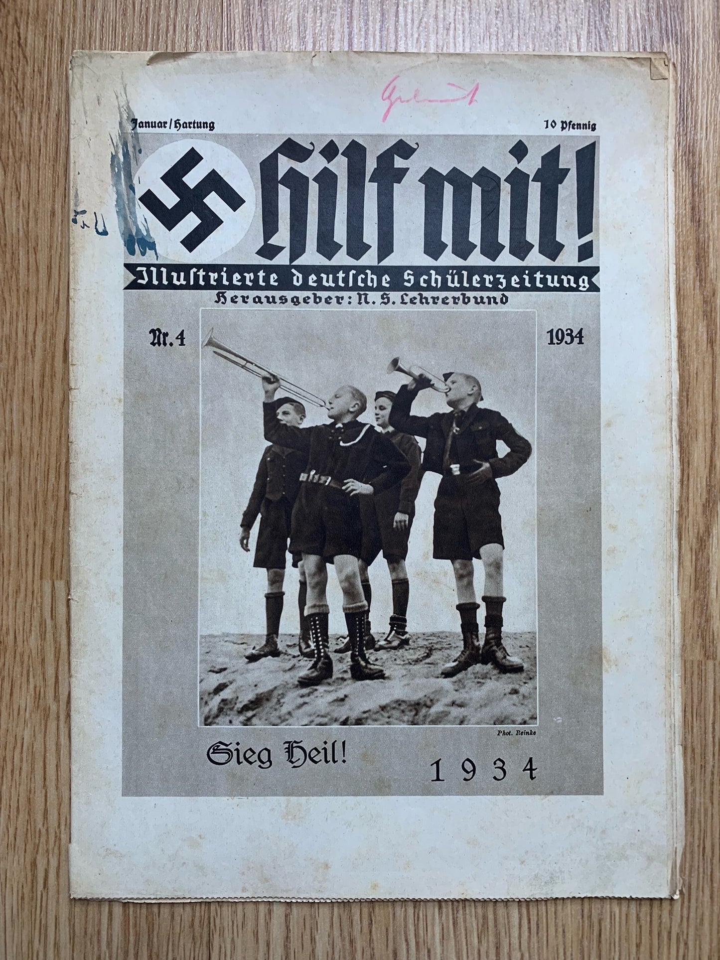 6 Hilf Mit Hitler Youth magazines - 1934 issues