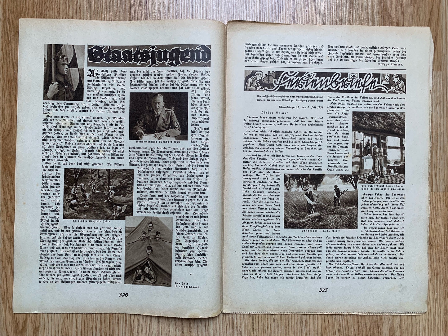 6 Hilf Mit Hitler Youth magazines - 1934 issues