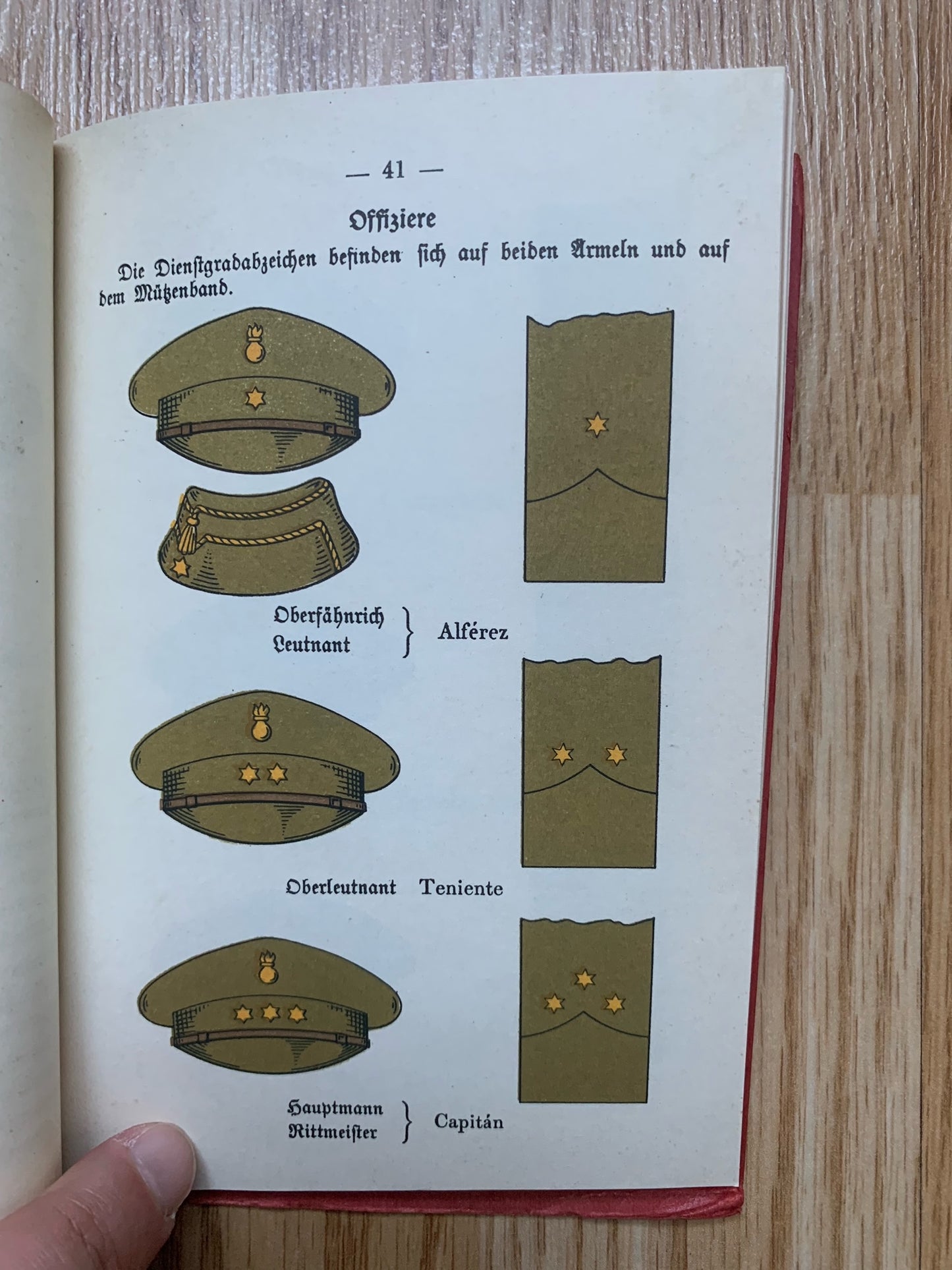 WW2 German Army reference book - Spanish military 1941