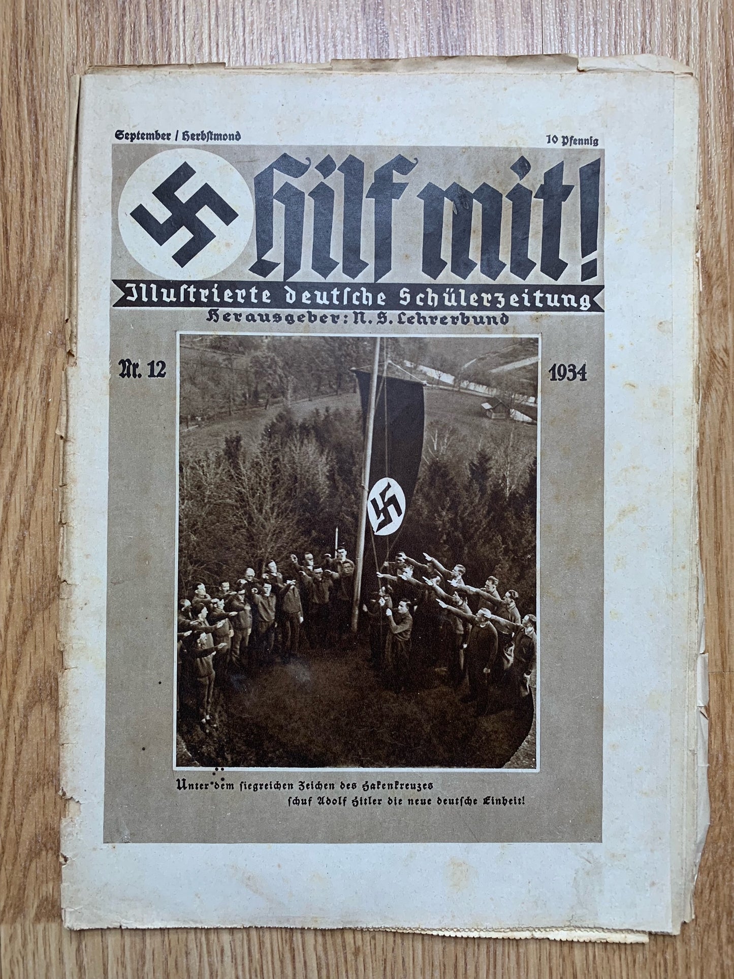 6 Hilf Mit Hitler Youth magazines - 1934 issues