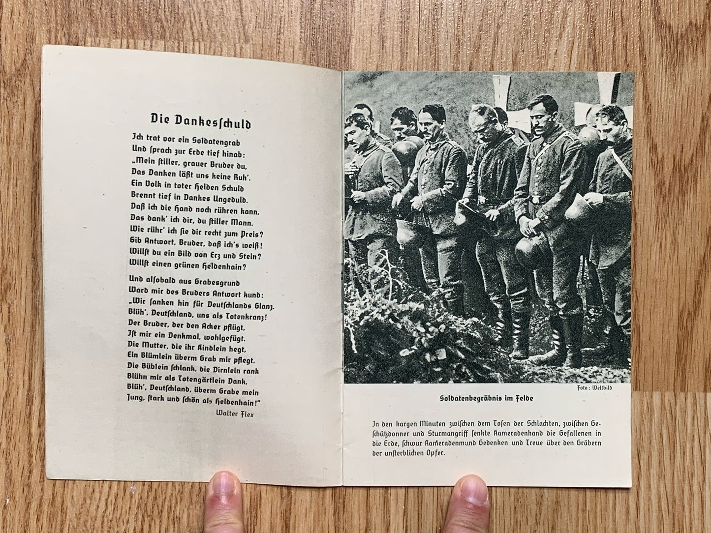 WW2 German War Graves Commission pamphlet - Deutsche Heldenehrung