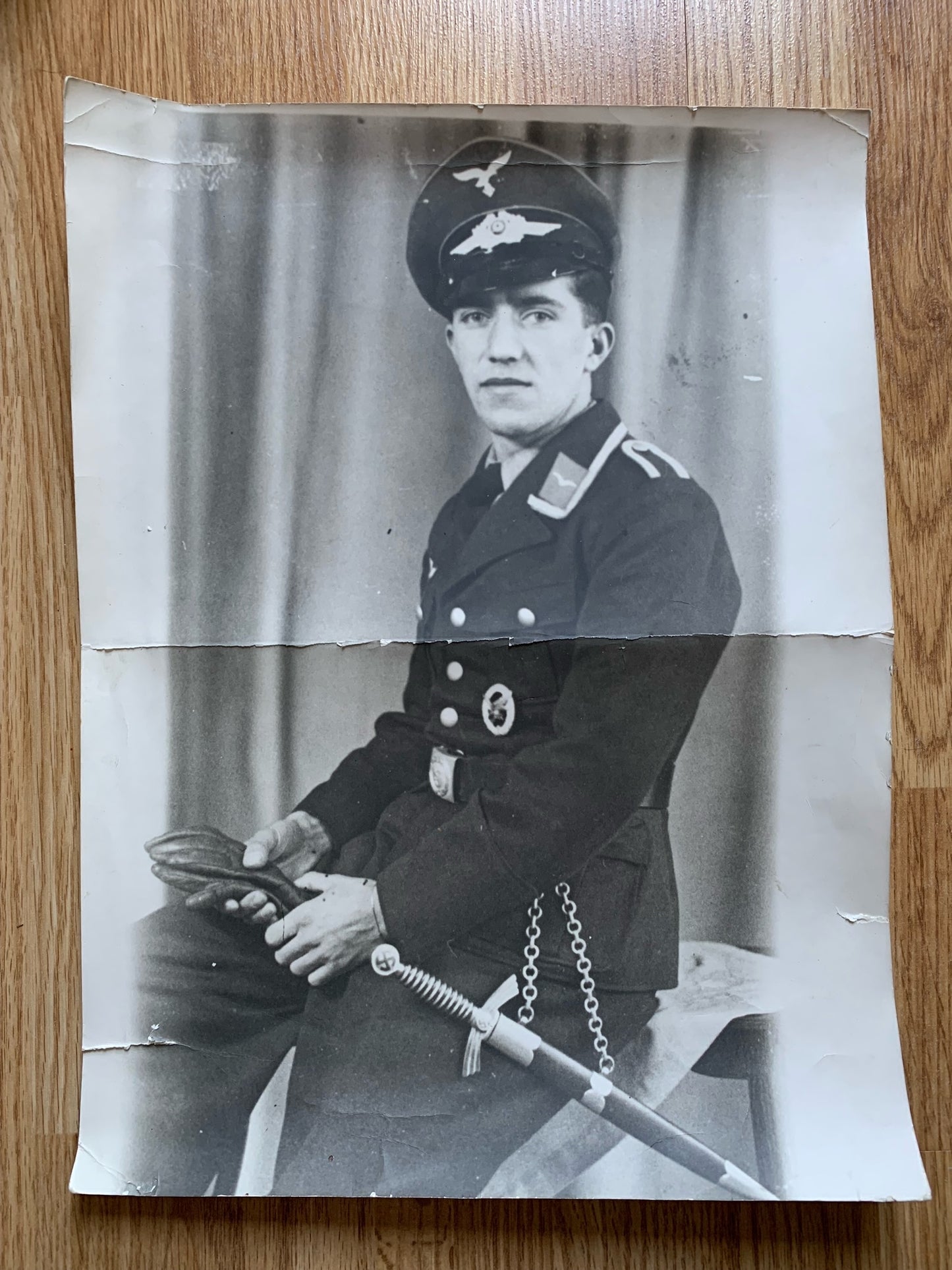 WW2 German Veterans association war service document and photo