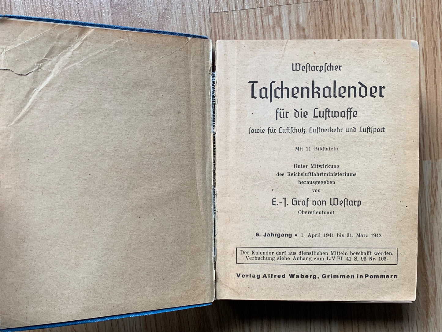 Luftwaffe Taschenkalender book 1942