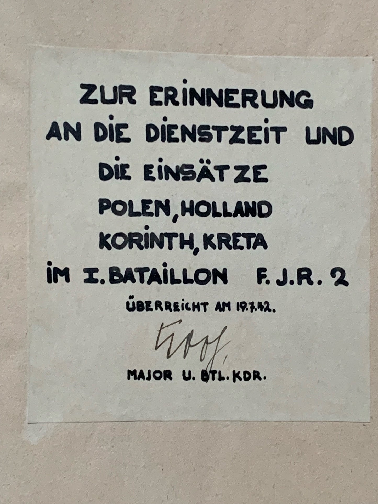 Männer und Waffen des Deutschen Heeres - paratroop general autograph