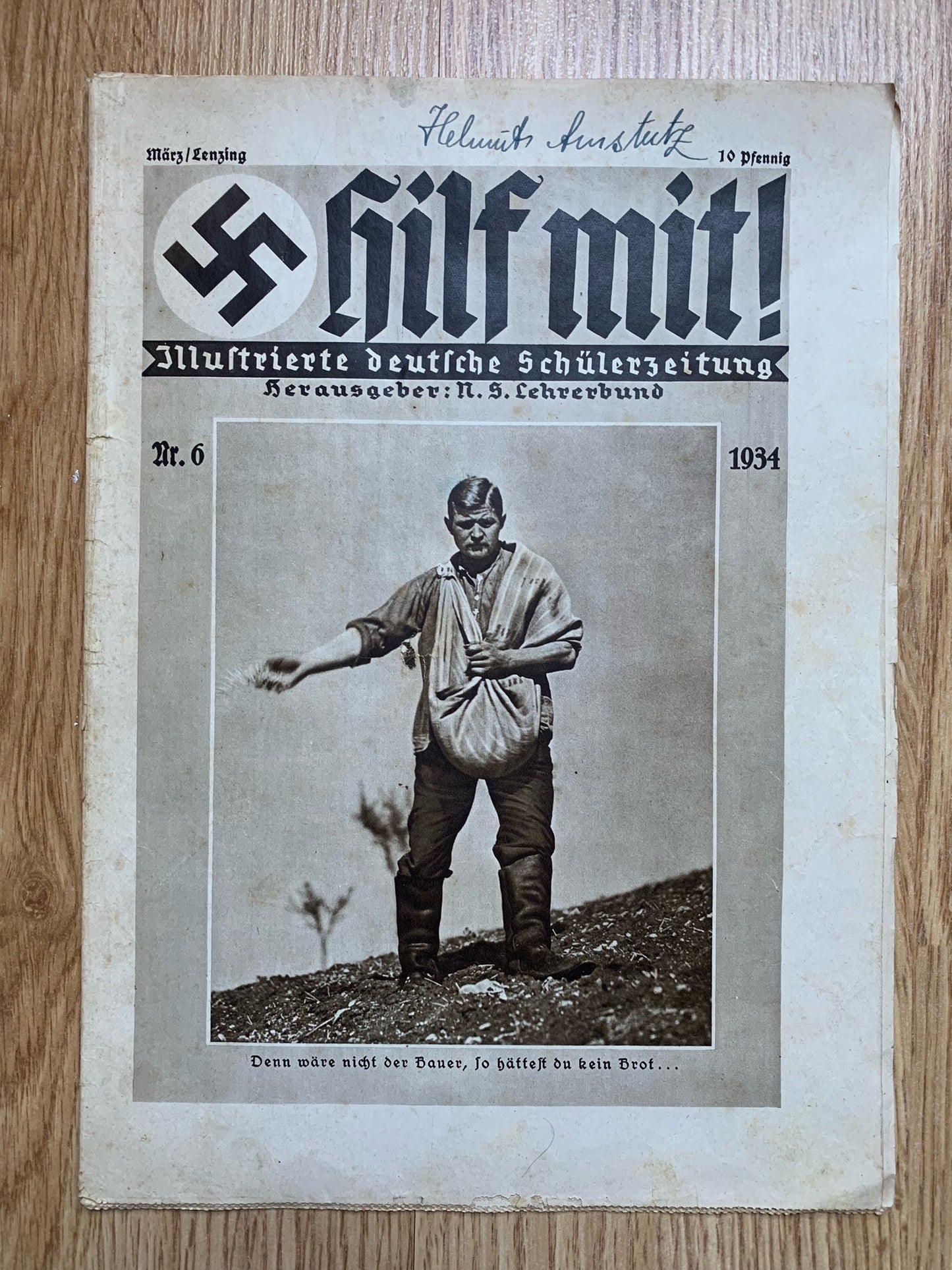 6 Hilf Mit Hitler Youth magazines - 1934 issues