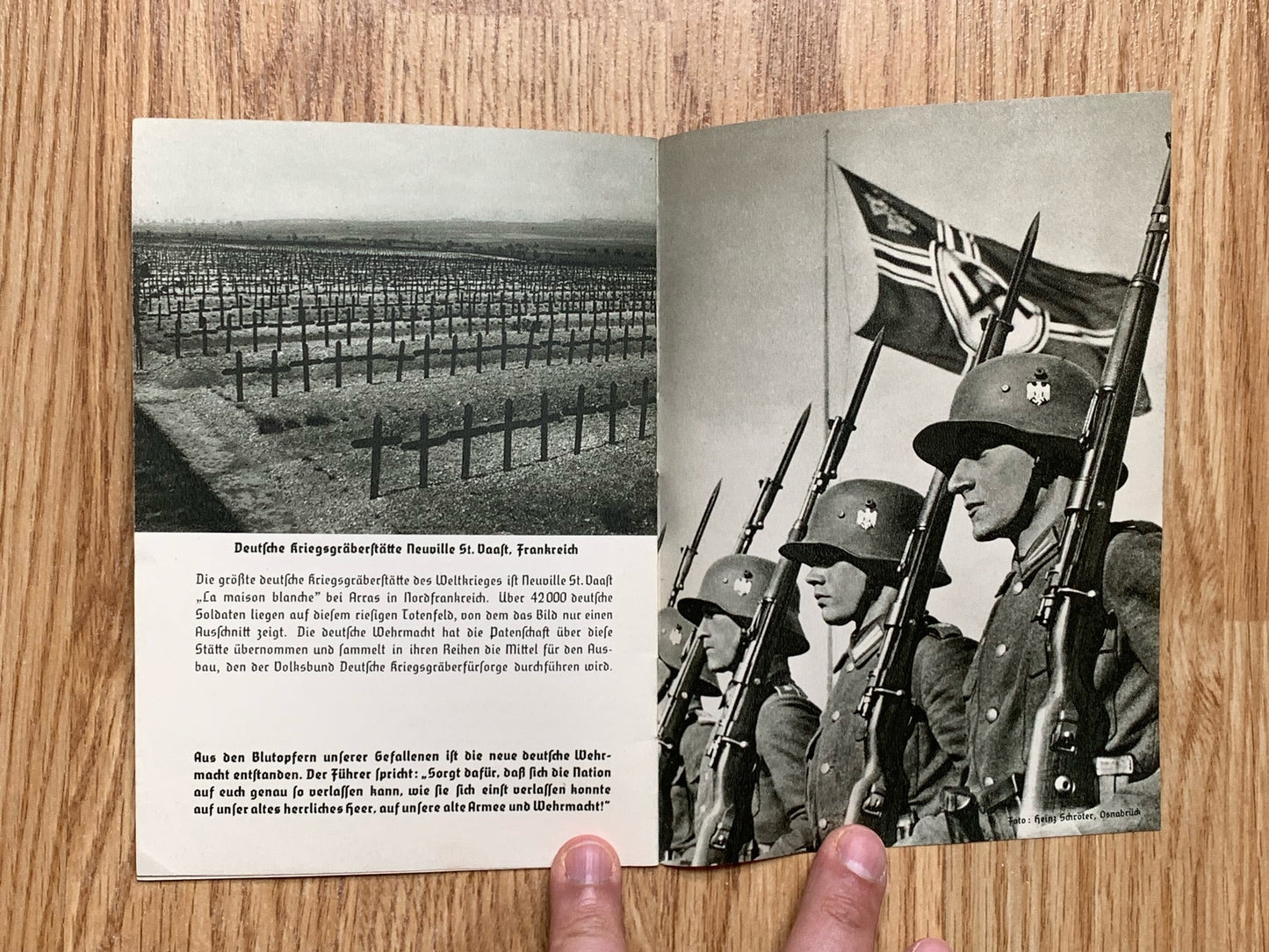 WW2 German War Graves Commission pamphlet - Deutsche Heldenehrung