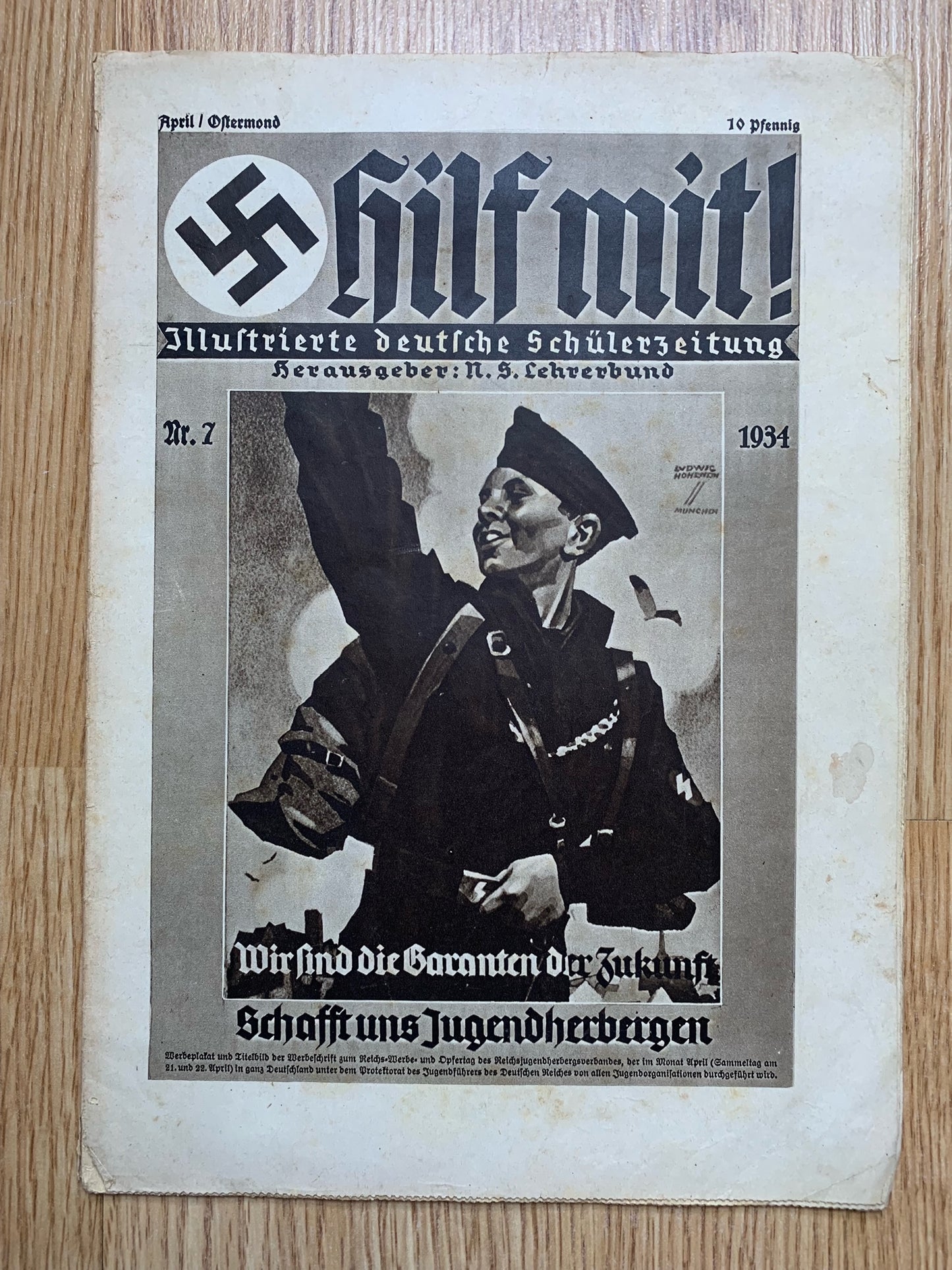 6 Hilf Mit Hitler Youth magazines - 1934 issues