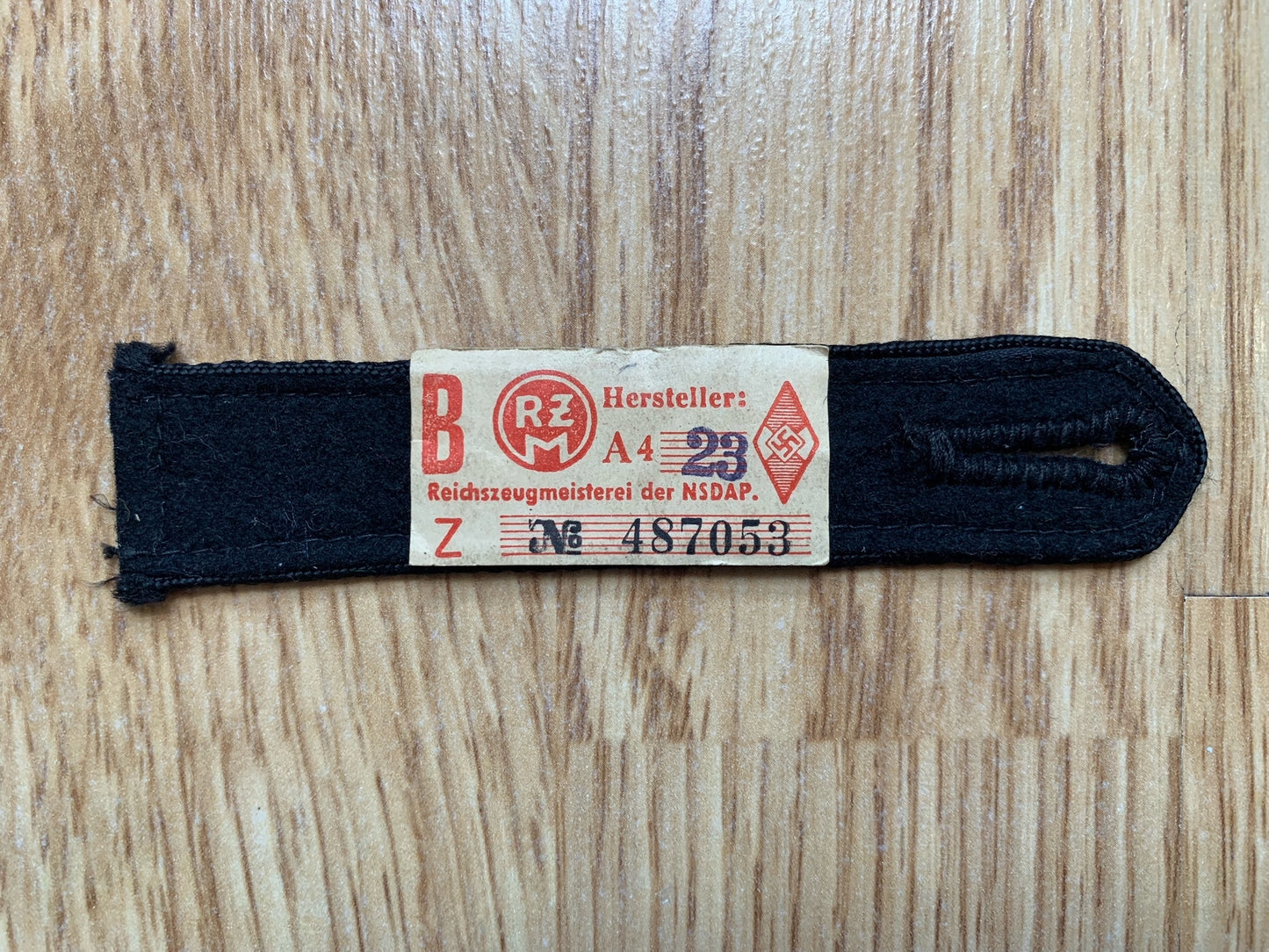 DJ / HJ shoulder strap with RZM tag